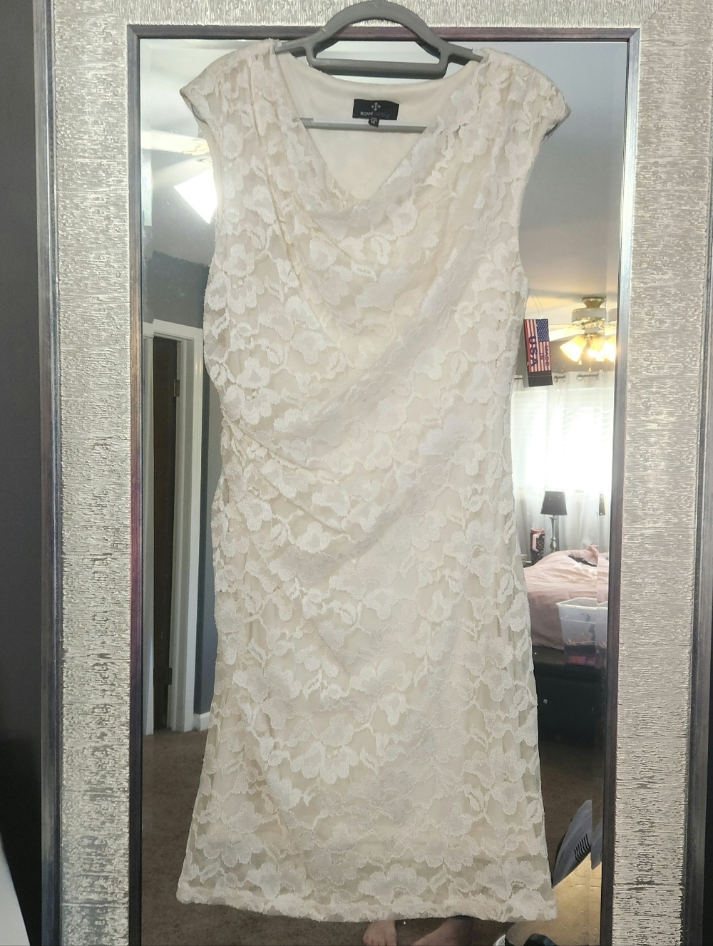 NWT - Sleeveless Lace Sheath Dress - Ivory